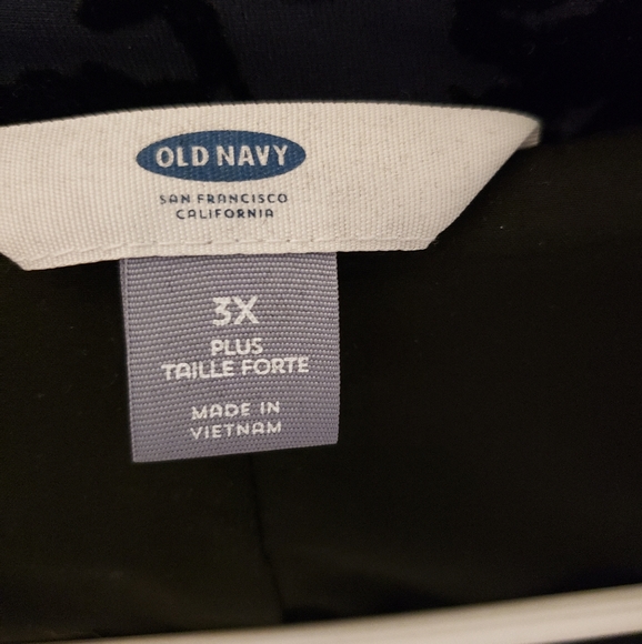 Old Navy 3X Navy Ponte Blazer with Black Flocking - Picture 5 of 5